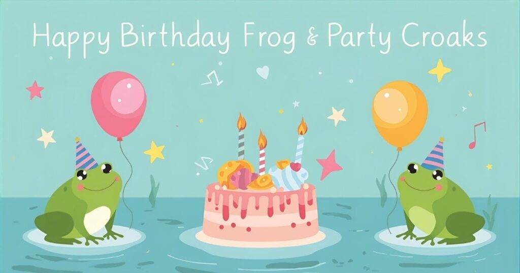 Birthday Frogs and Party Croaks