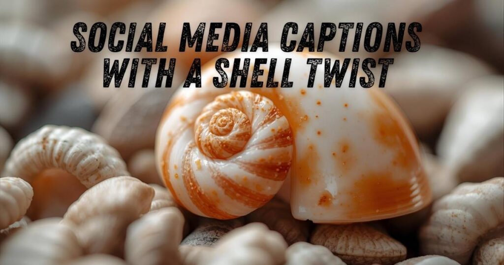 Social Media Captions with a Shell Twist